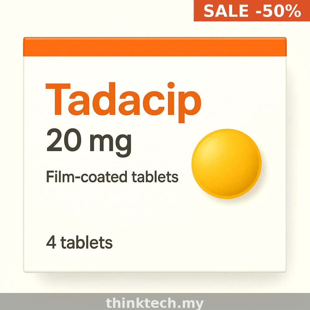 Order Tadacip 20mg in Malaysia | Tadalafil Without Prescription From $1.05