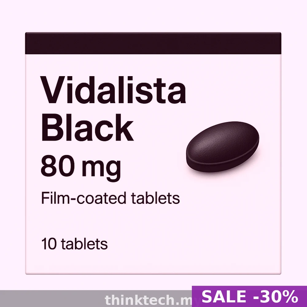 Vidalista Black 80mg — Tadalafil Online Pharmacy From $0.85