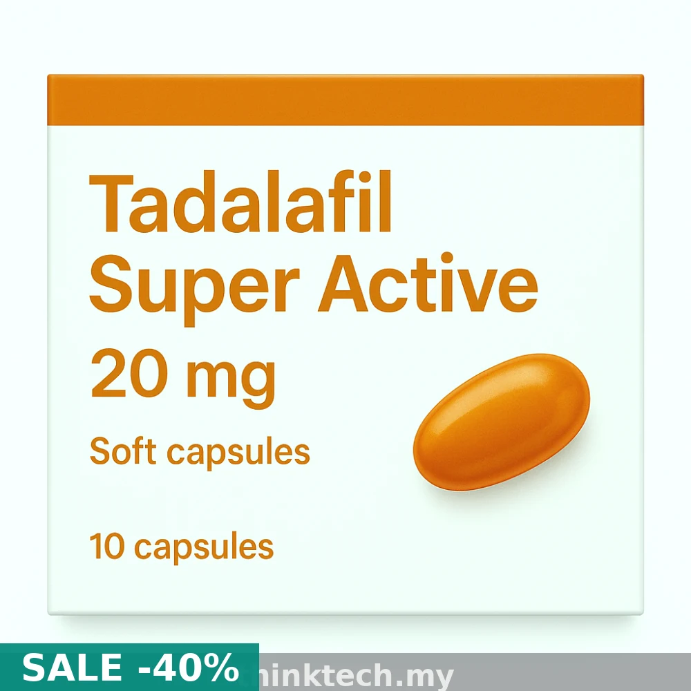 Tadalafil 20mg (Cialis Super Active) — Erectile Dysfunction Medication for Malaysia Patients