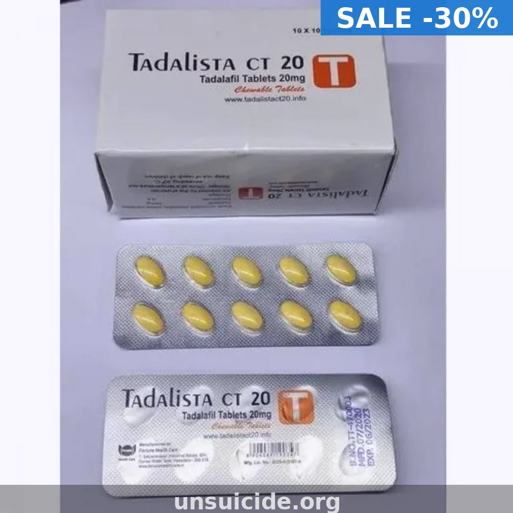 Buy Generic Tadalista CT 20mg Online (Tadalafil) — From $1.56
