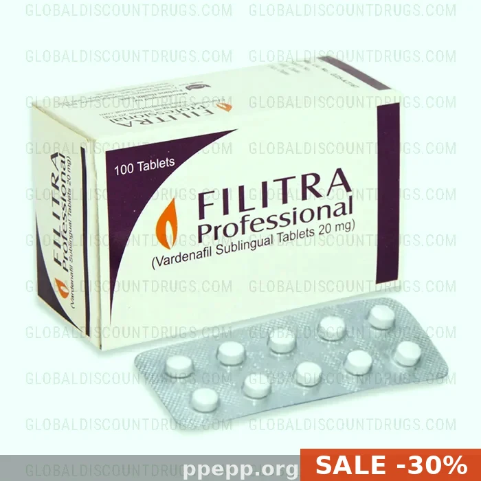 Filitra Professional (Vardenafil) 20mg — Prescription Tablets in USA