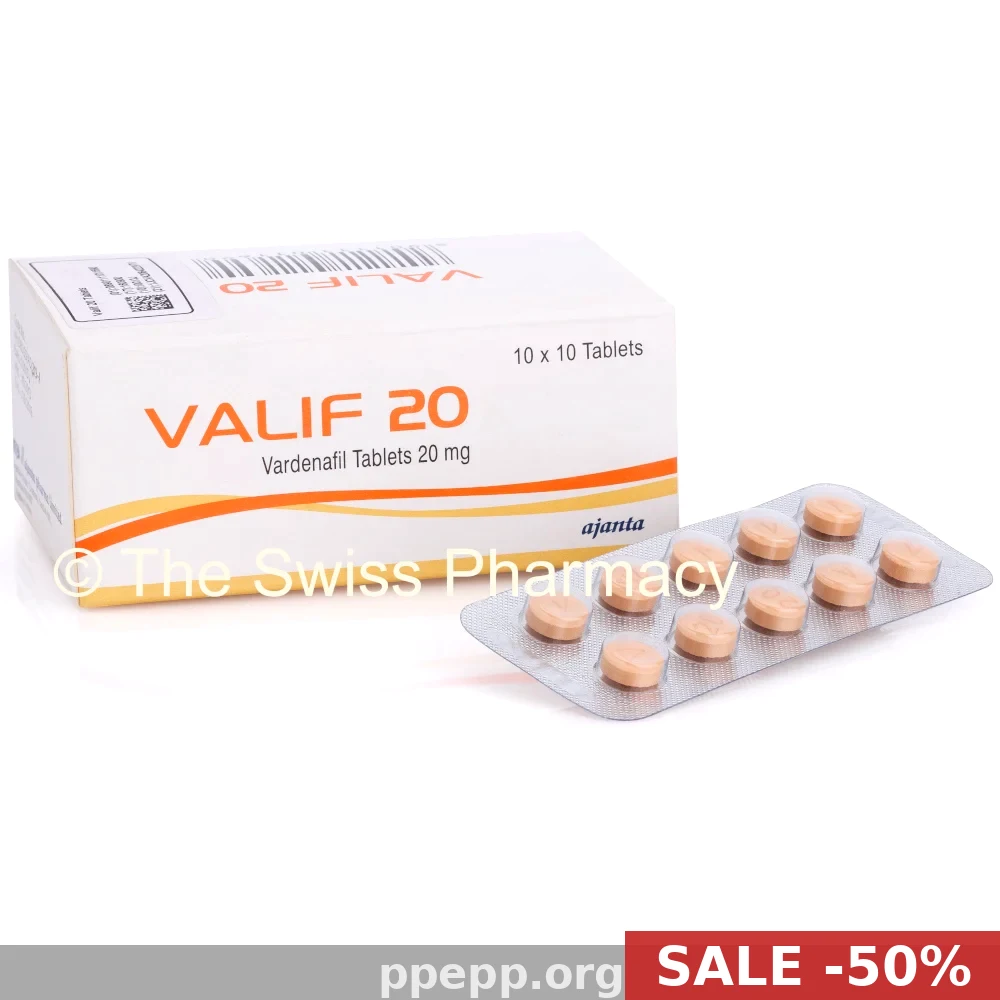 Generic Valif (Vardenafil) 20mg USA — Erectile Dysfunction From $1.56