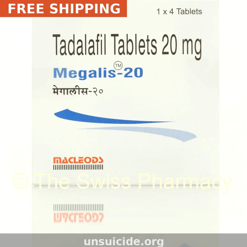 20mg Tadalafil Tablets — Generic Megalis for Erectile Dysfunction