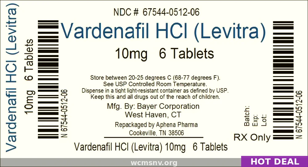 Buy Levitra Online — 20mg Vardenafil for Erectile Dysfunction From $1.00 Per Pill