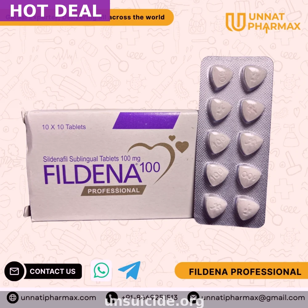 Buy Fildena Professional Online USA — 100mg Sildenafil Tablets | Safe Delivery
