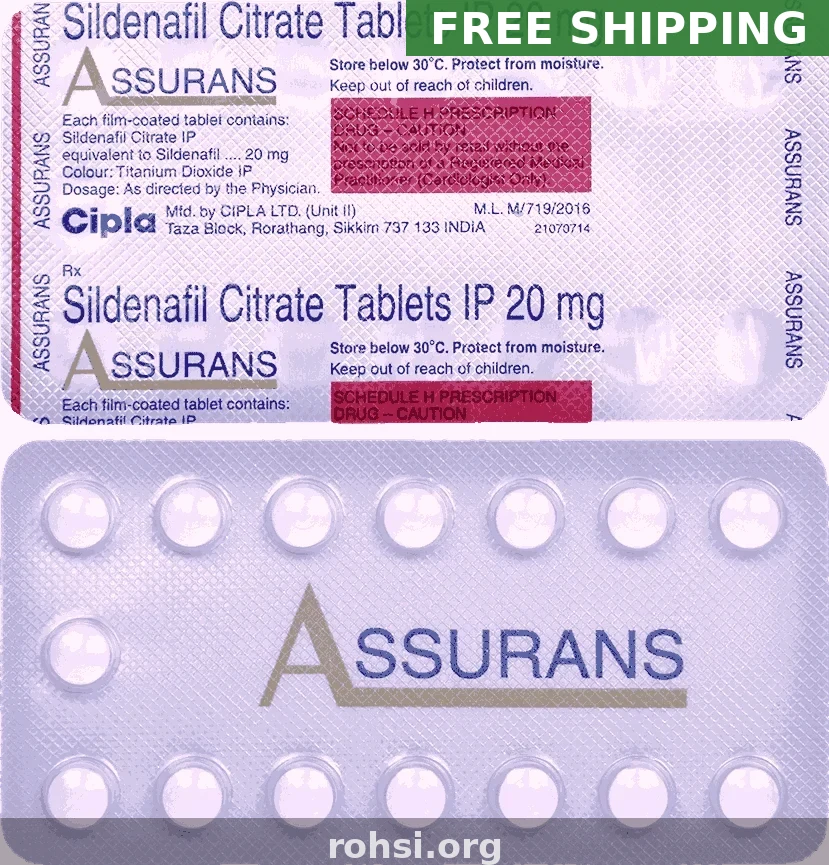 About Assurans 20mg — Erectile Dysfunction Treatment Overview