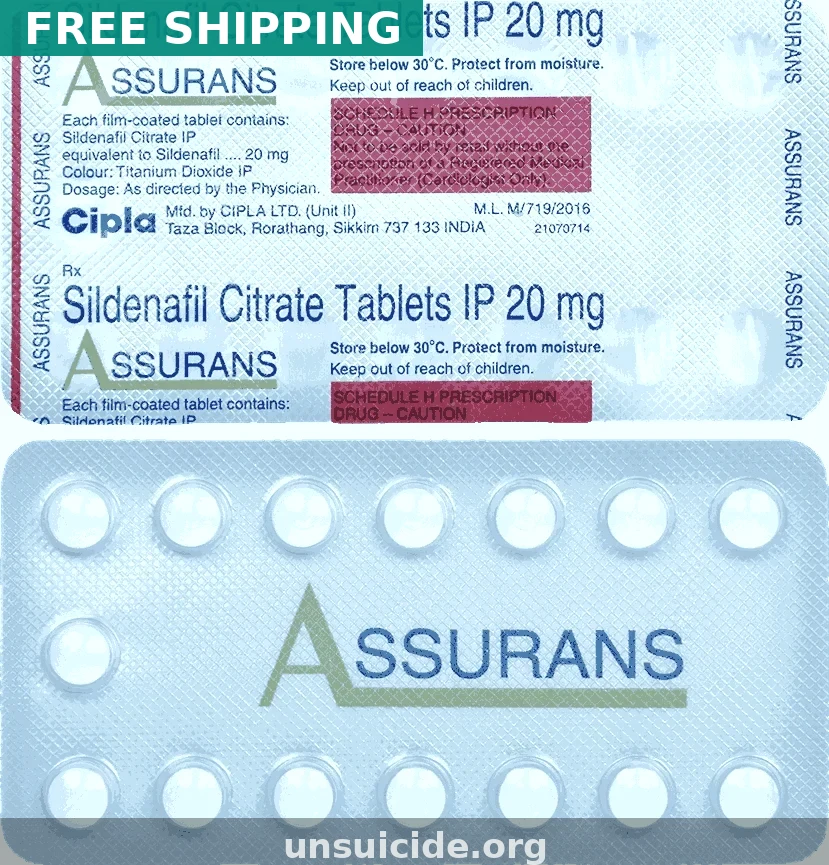 Assurans 20mg Tablets — USA