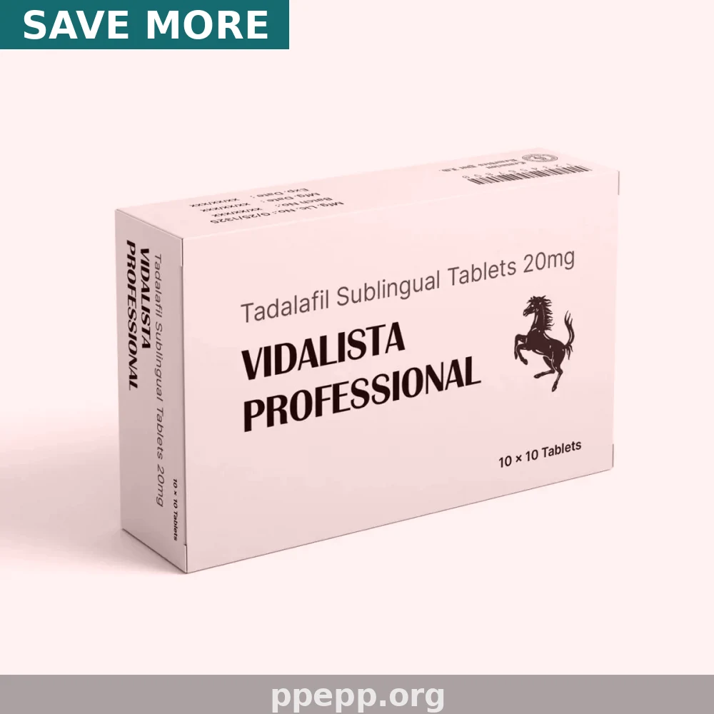 Tadalafil 20mg (Vidalista Pro) — Erectile Dysfunction Medication Overview