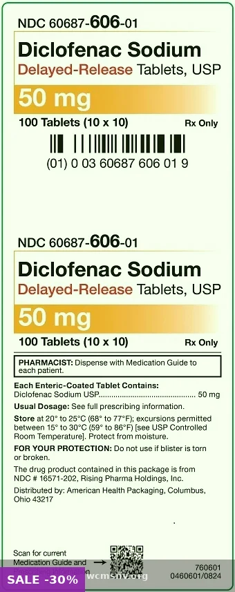 Generic Diclofenac (Diclofenac) 100mg — Pain / Inflammation — Lowest Price From $0.40