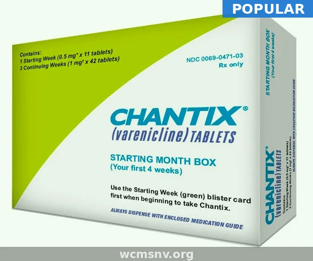 Chantix 1mg — Varenicline Online Pharmacy From $2.04