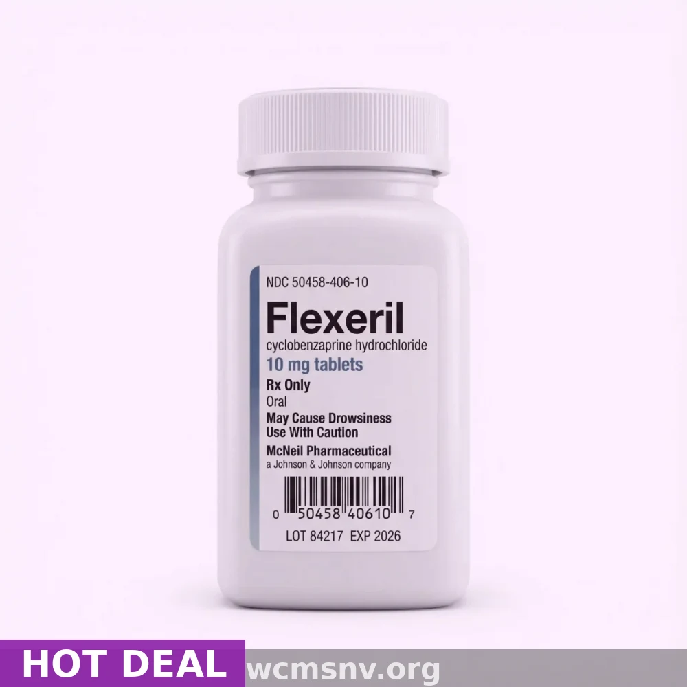 Buy Flexeril 10mg | Cyclobenzaprine Treatment — Order Online From $0.80